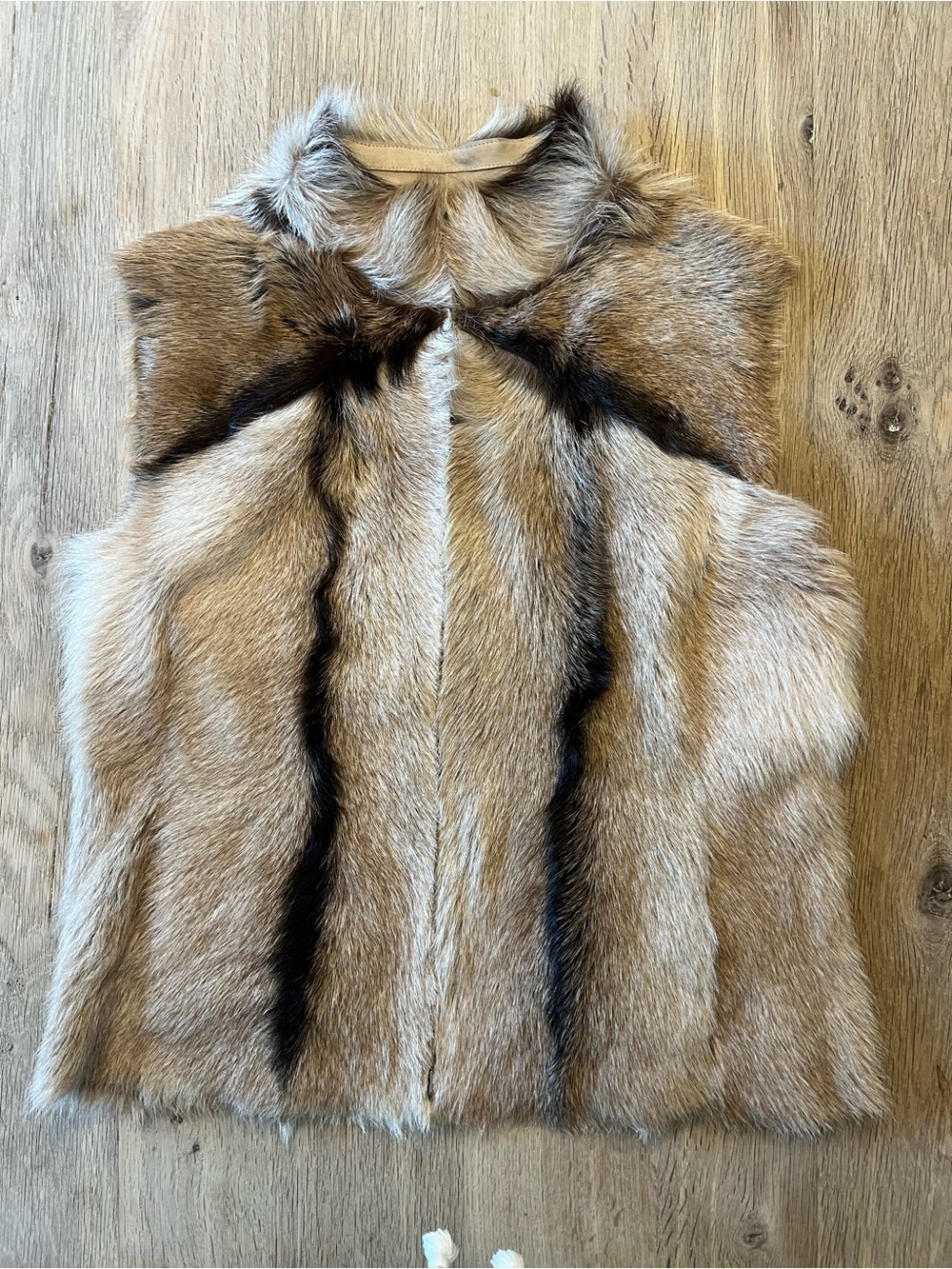 Vintage Sherry Cassin New York Genuine Fur Reversible Vest M Neiman Marcus